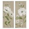 Stupell Industries Cottage Blossoms on Beige 2pc Framed Giclee Wall Art Set Design by Nan